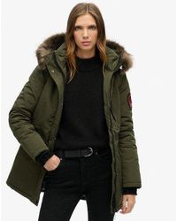 Superdry - Parka à capuche avec fausse fourrure everest - Lyst