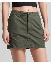 Superdry - & Co Vintage Utility Mini Skirt - Lyst