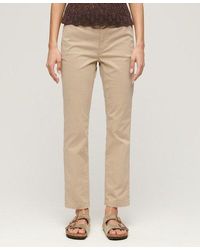 Superdry - Cotton Chino Trousers - Lyst