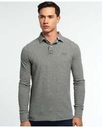 Superdry - Classic Pique Polo Shirt Quarry Grindle Slub - Lyst