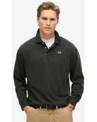 Superdry - & Co Long Sleeved Contrast Stitch Rugby Shirt - Lyst