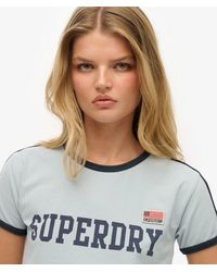 Superdry - & Co Athletic Essential Stripe T-shirt - Lyst