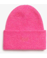 Superdry - & Co Soft Rib Knit Beanie Hat - Lyst
