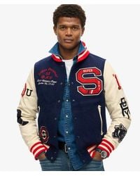 Superdry - College Varsity Patched Bomber Jacket - Lyst