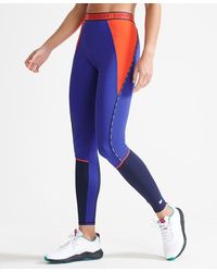 Sport Leggings aderenti elasticizzati con logo Train Superdry Donna Sport & Swimwear Abbigliamento sportivo Leggings sportivi 