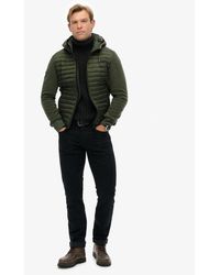 Superdry - Hooded Storm Fleece Hybrid Jacket - Lyst