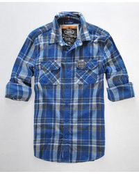 Superdry - Lumberjack Brush Shirt New Pacific - Lyst