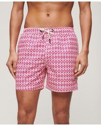 Superdry - Printed 15-inch Recycled Swim Shorts - Lyst