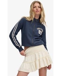 Superdry - & Co Tiered Jersey Mini Skirt - Lyst