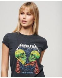 Superdry - Classic Metallica Cap Sleeve T-shirt - Lyst
