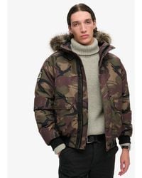 Superdry - Everest Faux Fur Bomber Jacket - Lyst