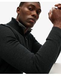 Superdry - Homme Pull À Demi-Zip Essentials En Coton Taille - Lyst