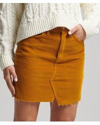 Superdry - & Co Denim Mini Skirt - Lyst