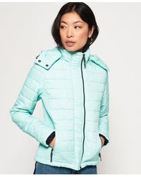 Superdry - Hooded Box Quilt Fuji Jacket - Lyst