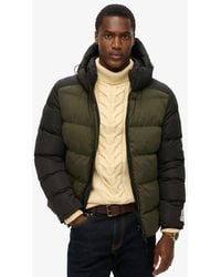 Superdry - Hood Colour Block Sport Puffer - Lyst