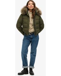Superdry - & Co Everest Hooded Bomber Jacket - Lyst