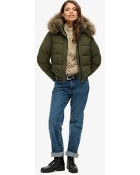 Superdry - & Co Everest Hooded Bomber Jacket - Lyst