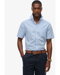 Superdry - & Co City Cotton Linen Short Sleeve Shirt - Lyst