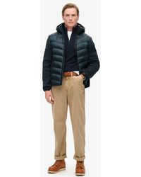 Superdry - & Co Hooded Knit Storm Hybrid Jacket - Lyst