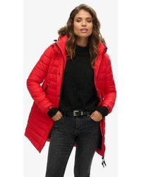 Superdry - Fully Lined Quilted Nylon Puffer Jacket - Lyst