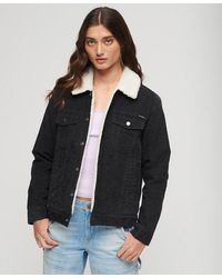 Superdry - Sherpa Cord Trucker Jacket - Lyst