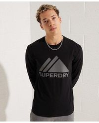 Superdry Mountain Sport Long Sleeved Top - Black