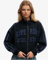 Superdry - & Co Athletic Essentials Applique Loose Zip Track Top - Lyst