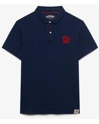 Superdry - & Co Pique Monogram Polo Shirt - Lyst