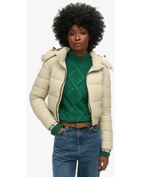 Superdry - & Co Crop Hooded Fuji Jacket - Lyst