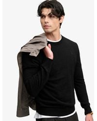 Superdry - Essential Lightweight Wool Blend Jumper - Lyst