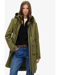 Superdry - Lange Shell Parka Met Capuchon - Lyst
