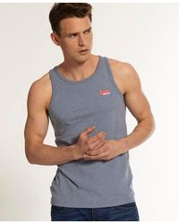 Superdry - Vintage Embroidery Vest Top Pearl Marl/Neon/Snow - Lyst