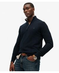 Superdry - & Co Essentials Cotton Half Zip Jumper - Lyst