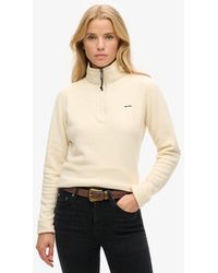 Superdry - & Co Classic Embroidered Logo Polar Fleece Half Zip Jumper - Lyst