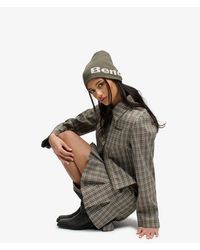 Superdry - Bench X & Co Bench Double Zip Collared Check Jacket - Lyst