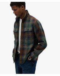 Superdry - & Co Wool Blend Miller Overshirt - Lyst