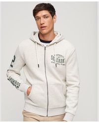 Superdry - Classic Athletic College Graphic Zip Hoodie - Lyst