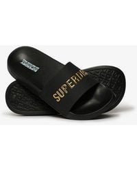 Superdry - & Co Vegan Logo Pool Sliders - Lyst