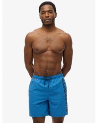 Superdry - Sport Graphic 17-inch Swim Shorts - Lyst