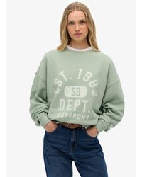 Superdry - Athletic Essentials Relaxed Crew Sweatshirt - Lyst
