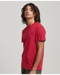 Superdry - Organic Cotton Essential Logo T-shirt Red - Lyst