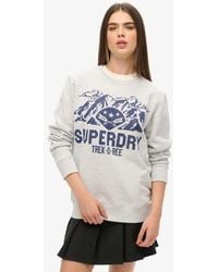 Superdry - Oversized Outdoors Graphic Crew Sweatshirt - Lyst