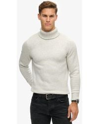 Superdry - Homme Pull Brossé À Col Roulé Taille - Lyst