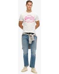 Superdry - & Co Neon Vintage Logo Graphic T-shirt - Lyst
