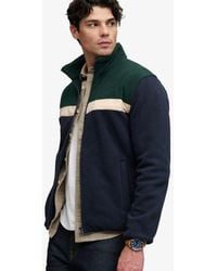 Superdry - & Co Tricolour Zip Through Fleece - Lyst