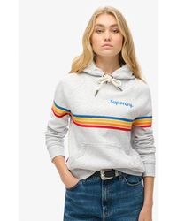 Superdry - Rainbow Stripe Logo Hoodie - Lyst