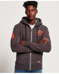 Superdry - Limited Icarus Zip Hoodie Charcoal Snowy - Lyst
