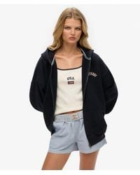 Superdry - & Co Athletic Essentials Oversized Zip Hoodie - Lyst