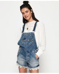 superdry denim jumpsuit