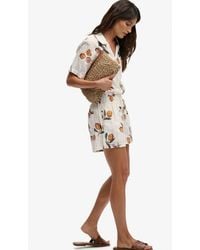 Superdry - & Co Cotton Printed Beach Shorts - Lyst